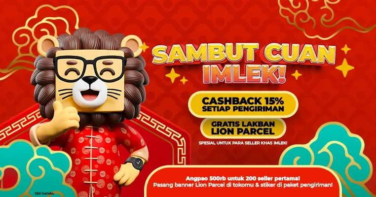 Jualan Khas Imlek? Gabung Program Lion Parcel, Dapatkan Cashback 15%!